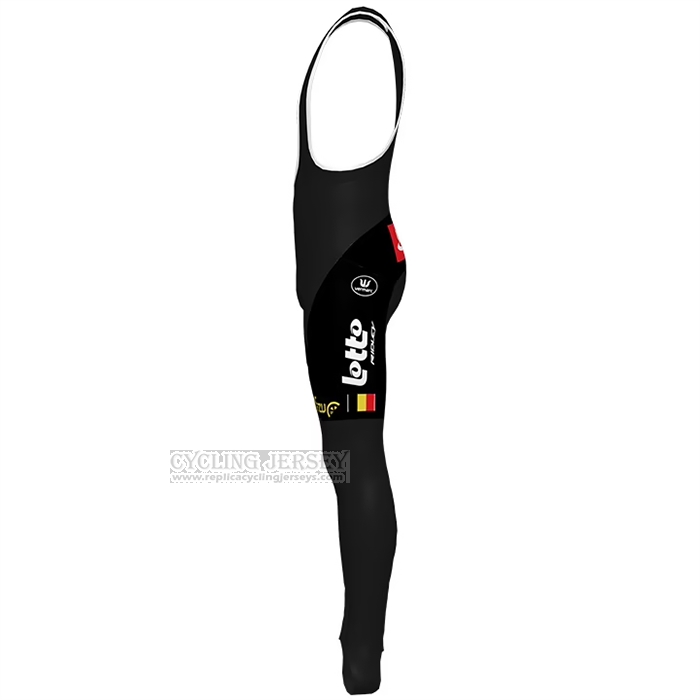2022 Cycling Jersey Lotto Soudal Black Long Sleeve and Bib Short